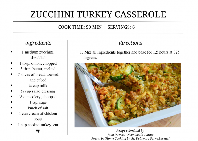 Zucchini Turkey Casserole